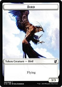 Bird (002) // Sculpture Double-sided Token [Commander 2019 Tokens] | Exor Games Dartmouth