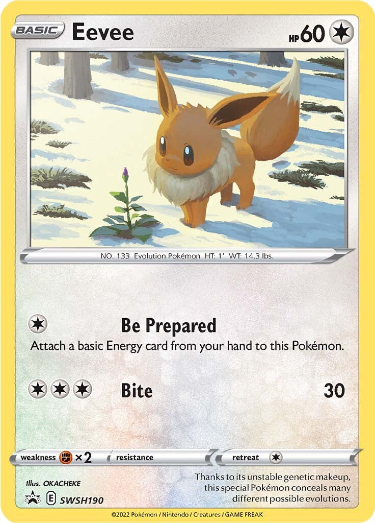 Eevee (SWSH190) [Sword & Shield: Black Star Promos] | Exor Games Dartmouth