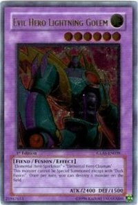 Evil Hero Lightning Golem (UTR) [GLAS-EN039] Ultimate Rare | Exor Games Dartmouth