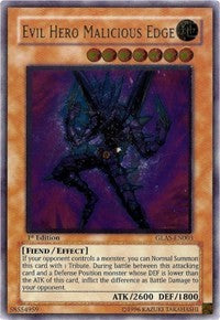 Evil HERO Malicious Edge (UTR) [GLAS-EN003] Ultimate Rare | Exor Games Dartmouth