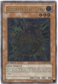 Gladiator Beast Torax (UTR) [GLAS-EN081] Ultimate Rare | Exor Games Dartmouth