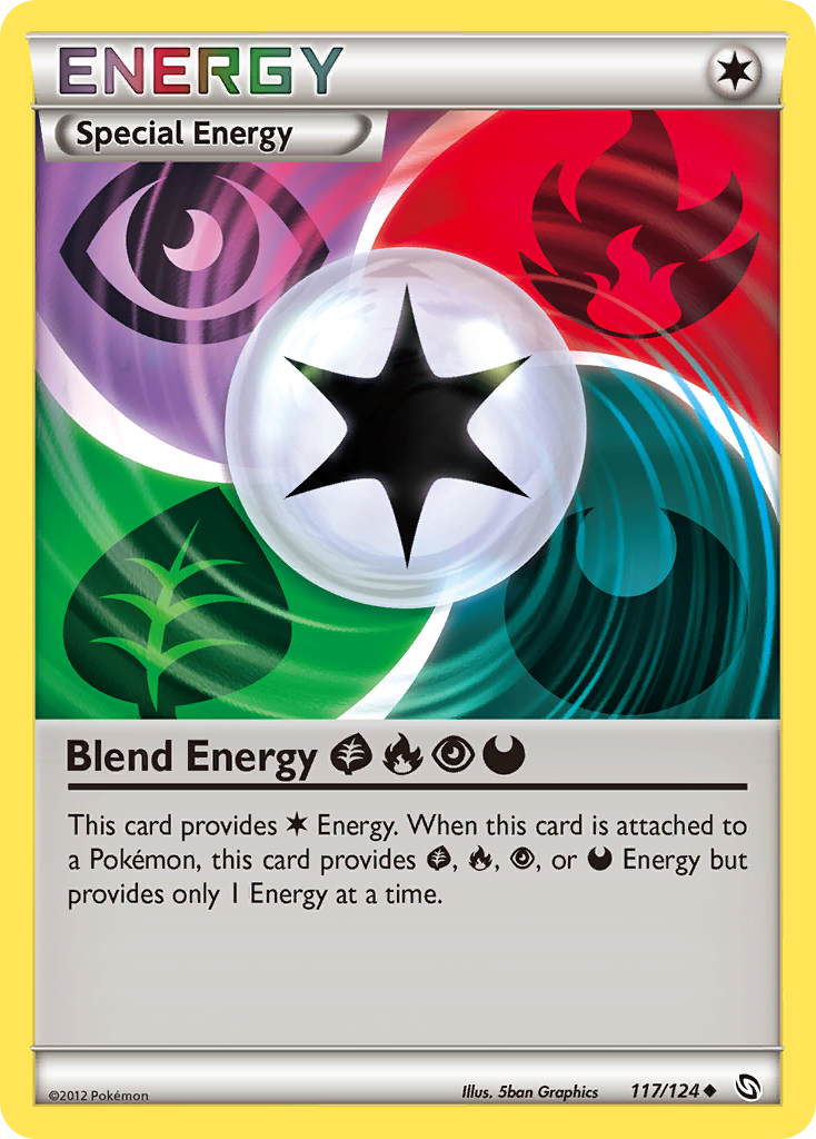 Blend Energy GrassFirePsychicDarkness (117/124) [Black & White: Dragons Exalted] | Exor Games Dartmouth