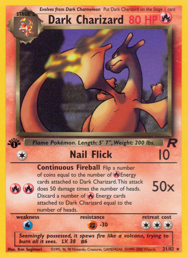 Dark Charizard (21/82) [Team Rocket 1st Edition] | Exor Games Dartmouth