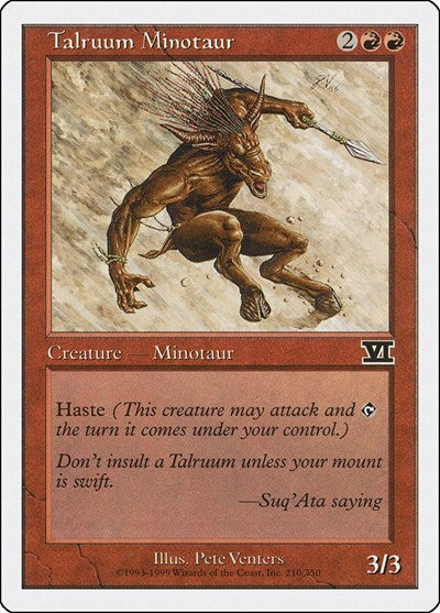 Talruum Minotaur [Classic Sixth Edition] | Exor Games Dartmouth