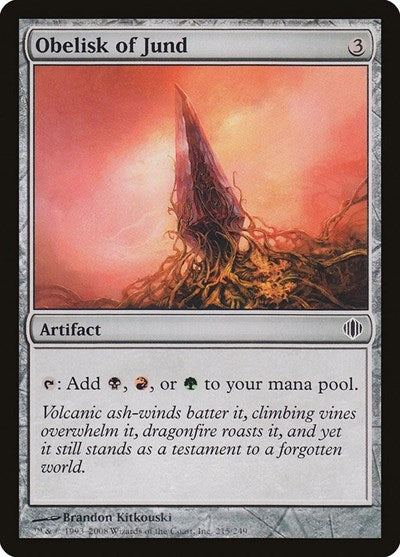 Obelisk of Jund [Shards of Alara] | Exor Games Dartmouth