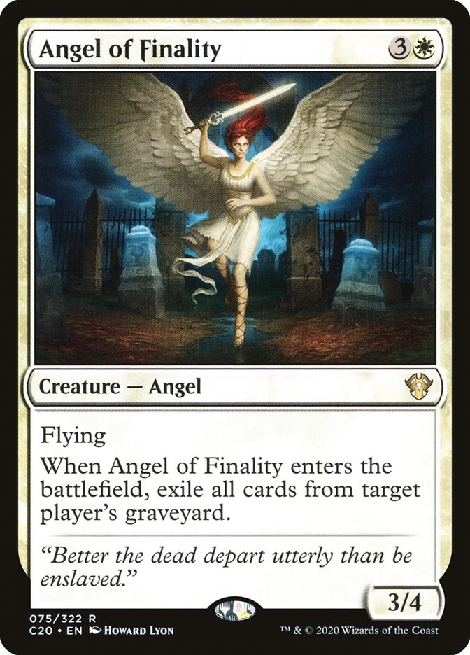 Angel of Finality [Commander 2020] | Exor Games Dartmouth