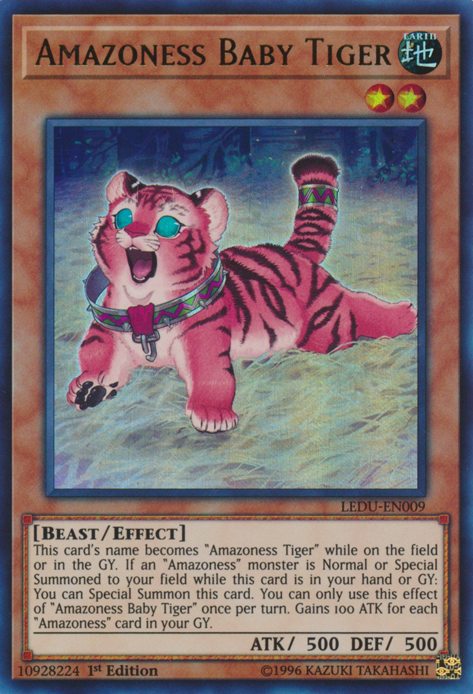 Amazoness Baby Tiger [LEDU-EN009] Ultra Rare | Exor Games Dartmouth