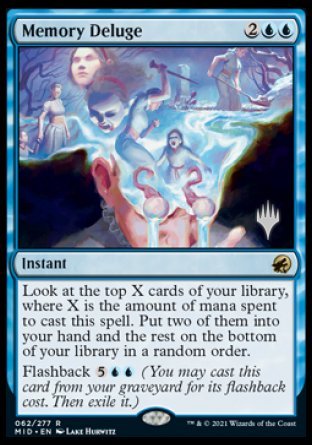 Memory Deluge (Promo Pack) [Innistrad: Midnight Hunt Promos] | Exor Games Dartmouth