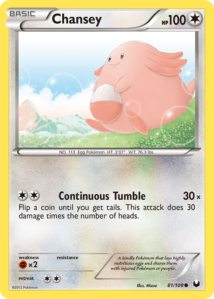 Chansey (81/108) [Black & White: Dark Explorers] | Exor Games Dartmouth