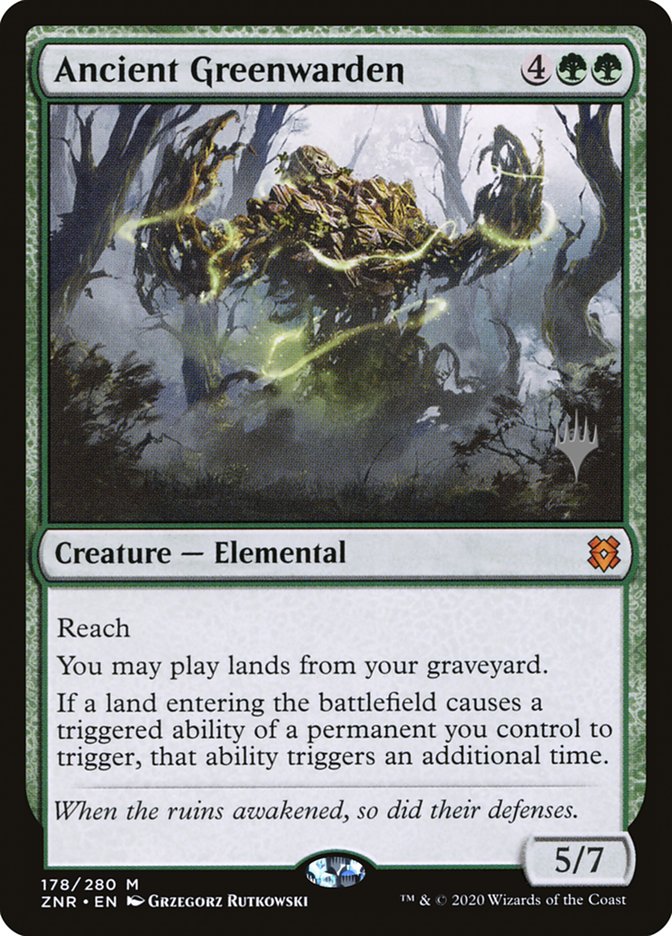 Ancient Greenwarden (Promo Pack) [Zendikar Rising Promos] | Exor Games Dartmouth