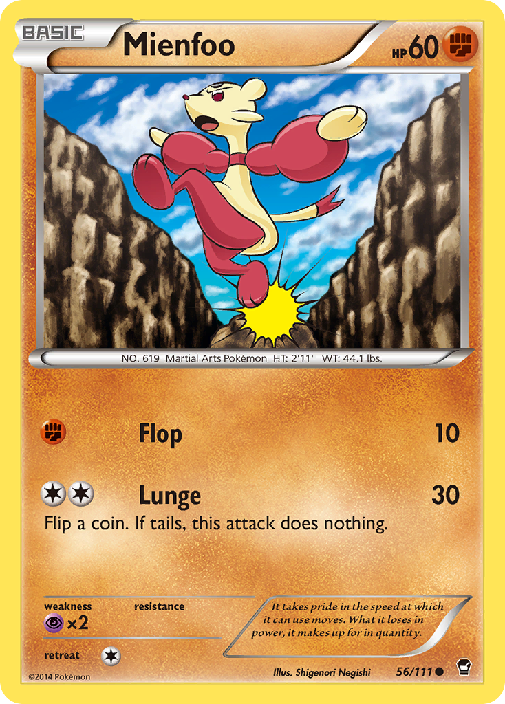 Mienfoo (56/111) [XY: Furious Fists] | Exor Games Dartmouth