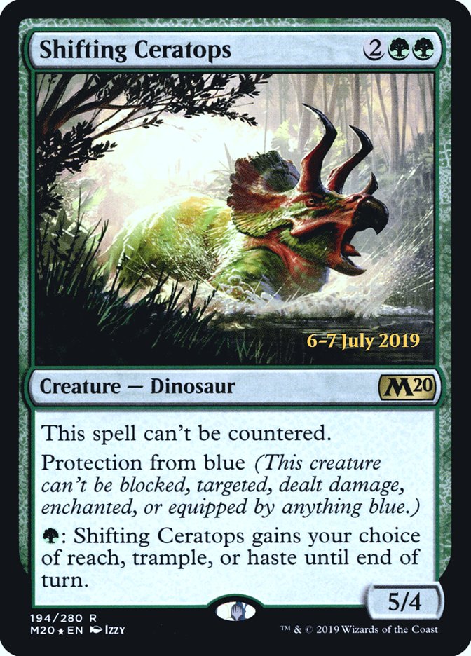 Shifting Ceratops  [Core Set 2020 Prerelease Promos] | Exor Games Dartmouth