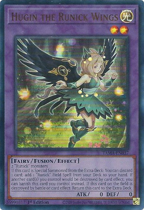 Hugin the Runick Wings [TAMA-EN037] Ultra Rare | Exor Games Dartmouth