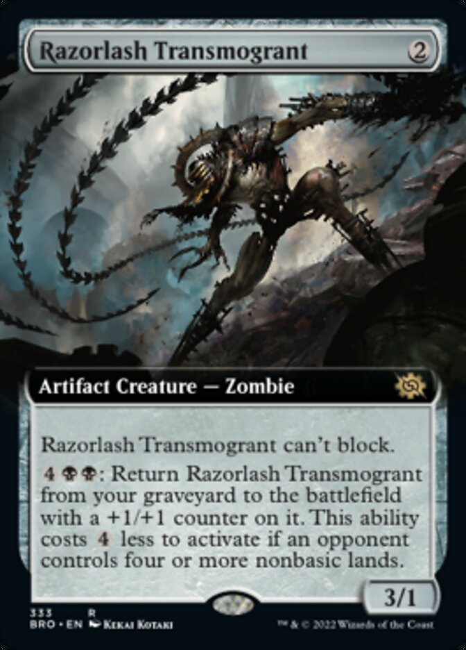 Razorlash Transmogrant (Extended Art) [The Brothers' War] | Exor Games Dartmouth