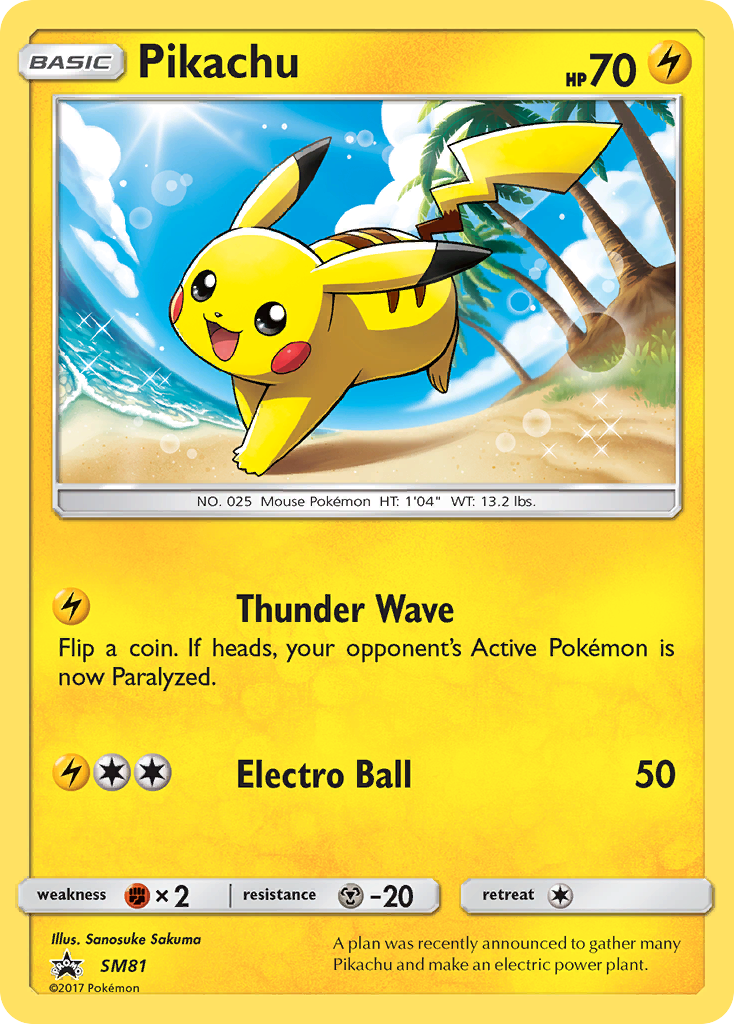 Pikachu (SM81) [Sun & Moon: Black Star Promos] | Exor Games Dartmouth