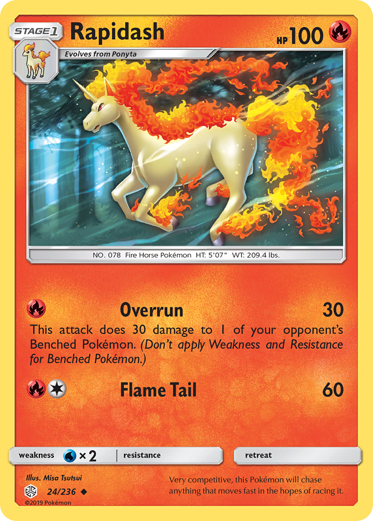 Rapidash (24/236) [Sun & Moon: Cosmic Eclipse] | Exor Games Dartmouth