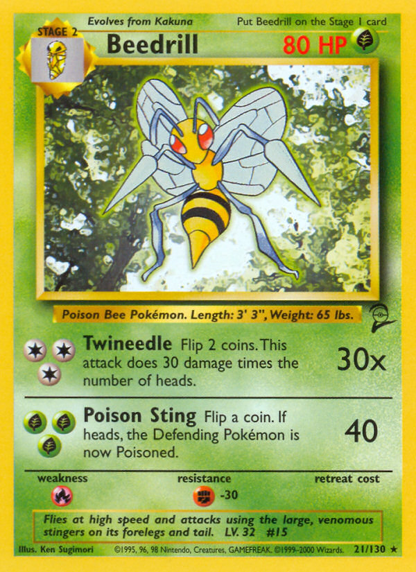 Beedrill (21/130) [Base Set 2] | Exor Games Dartmouth