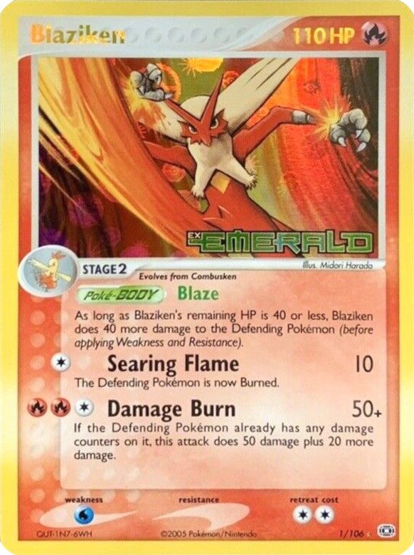 Blaziken (1/106) (Stamped) [EX: Emerald] | Exor Games Dartmouth