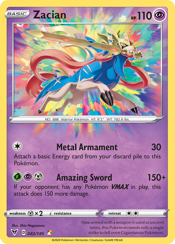 Zacian (082/185) [Sword & Shield: Vivid Voltage] | Exor Games Dartmouth