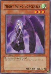 Night Wing Sorceress [CRMS-EN025] Common | Exor Games Dartmouth