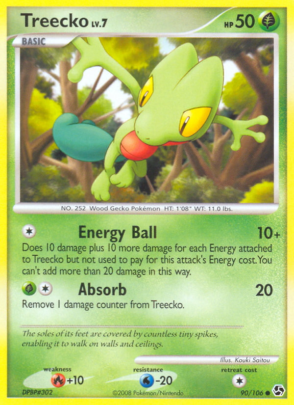 Treecko (90/106) [Diamond & Pearl: Great Encounters] | Exor Games Dartmouth