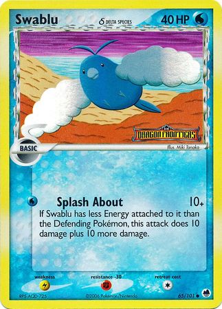 Swablu (65/101) (Delta Species) (Stamped) [EX: Dragon Frontiers] | Exor Games Dartmouth