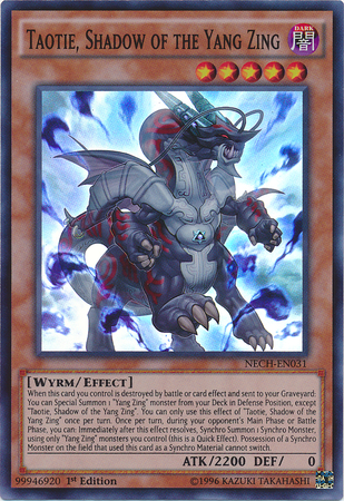 Taotie, Shadow of the Yang Zing [NECH-EN031] Super Rare | Exor Games Dartmouth
