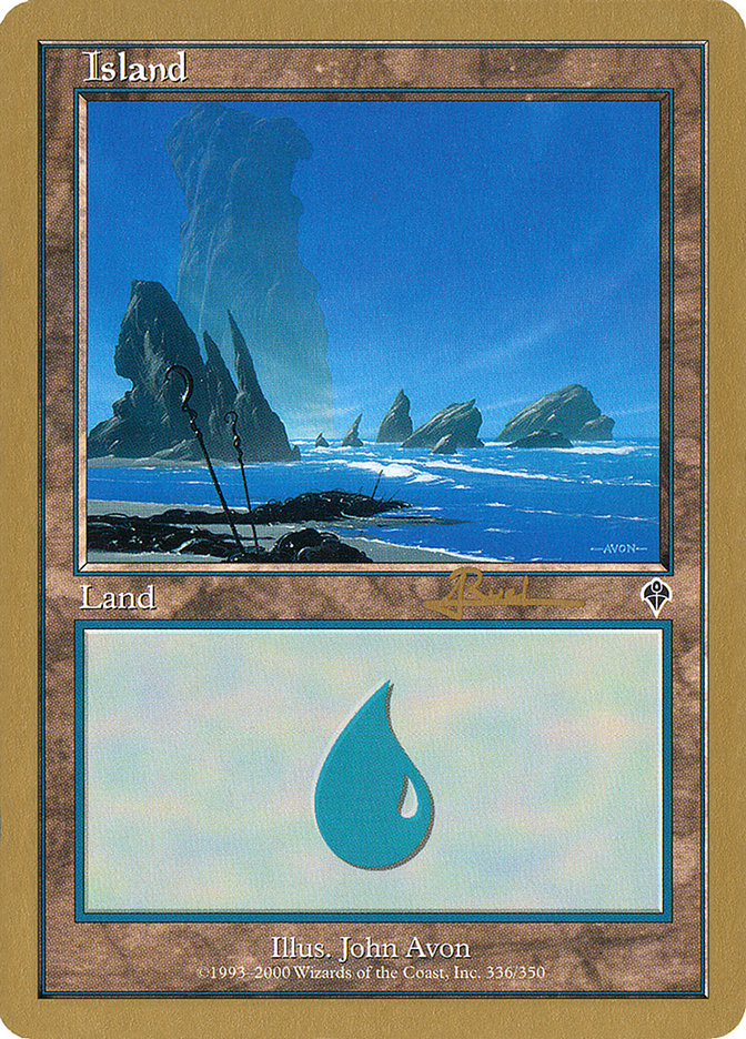 Island (ar336) (Antoine Ruel) [World Championship Decks 2001] | Exor Games Dartmouth