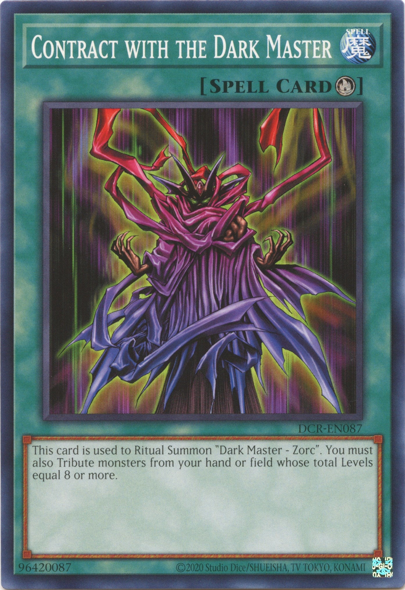 Contract with the Dark Master (25th Anniversary) [DCR-EN087] Common | Exor Games Dartmouth