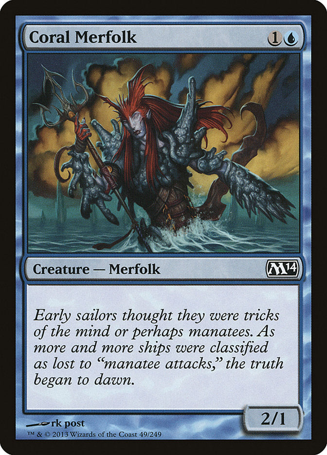 Coral Merfolk [Magic 2014] | Exor Games Dartmouth