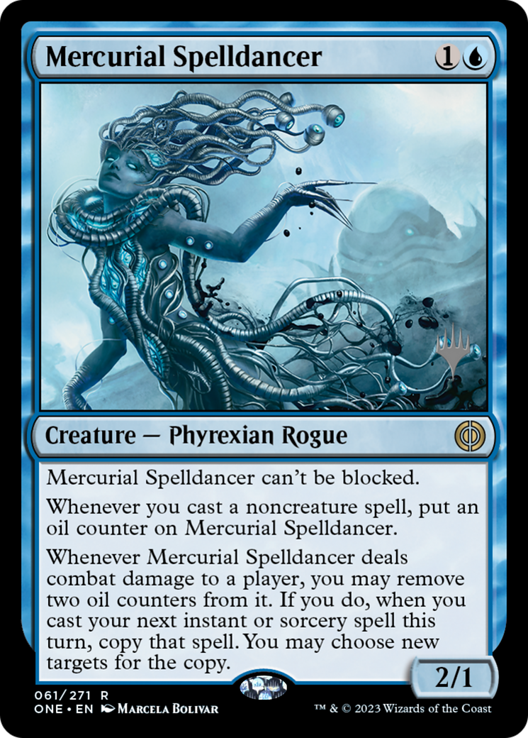 Mercurial Spelldancer (Promo Pack) [Phyrexia: All Will Be One Promos] | Exor Games Dartmouth