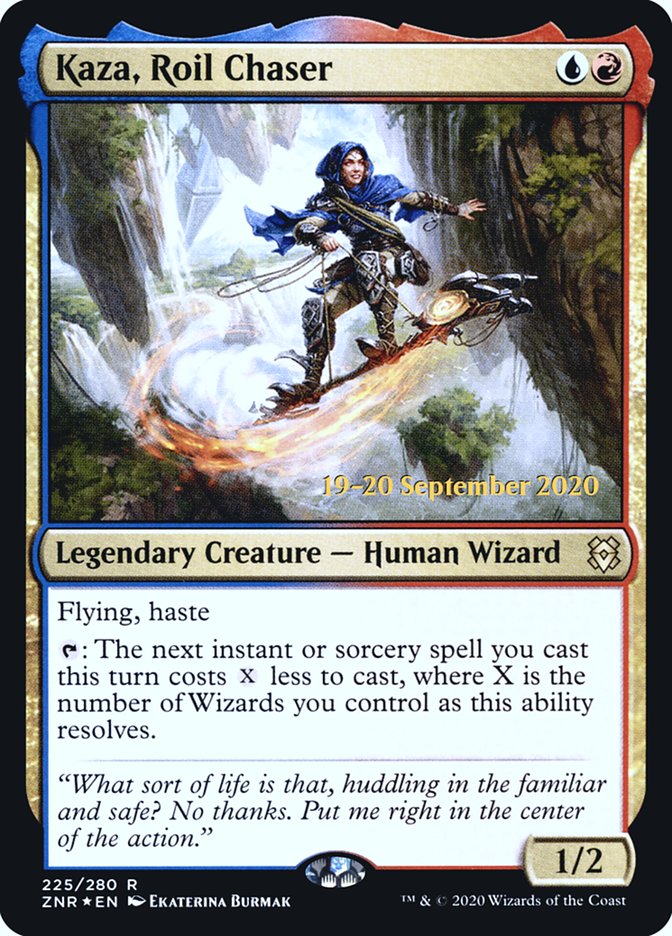 Kaza, Roil Chaser  [Zendikar Rising Prerelease Promos] | Exor Games Dartmouth