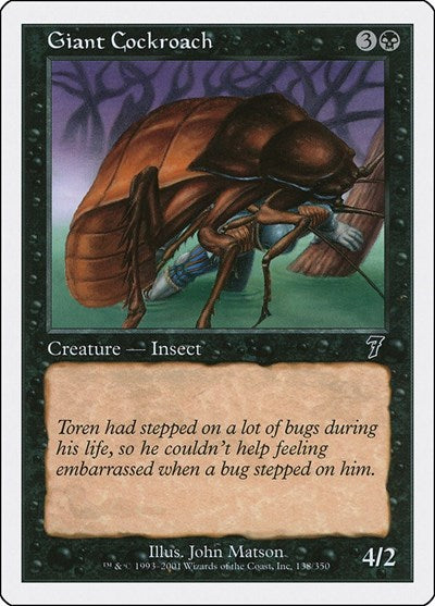 Giant Cockroach [Seventh Edition] | Exor Games Dartmouth