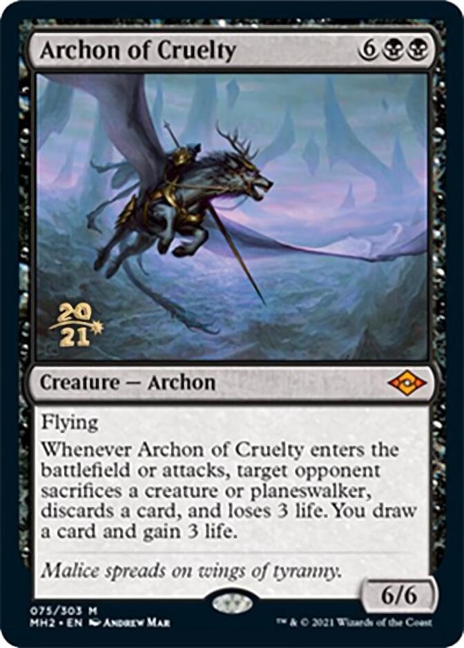 Archon of Cruelty [Modern Horizons 2 Prerelease Promos] | Exor Games Dartmouth