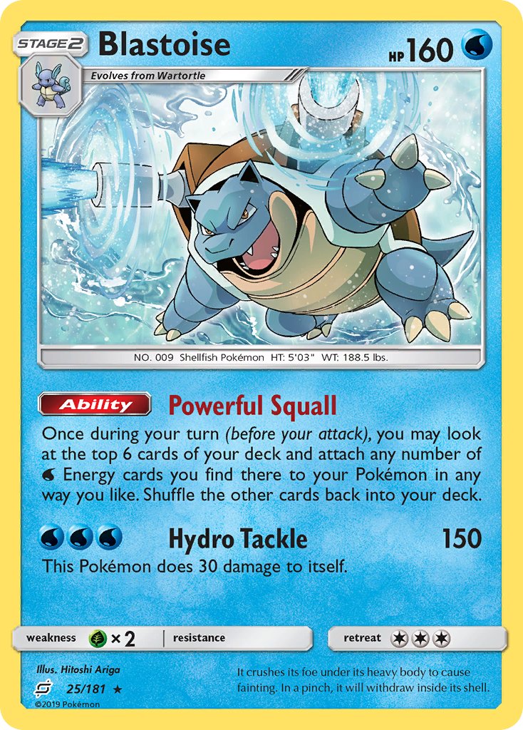 Blastoise (25/181) (Theme Deck Exclusive) [Sun & Moon: Team Up] | Exor Games Dartmouth