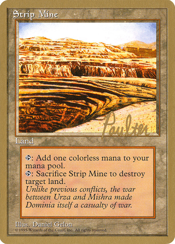 Strip Mine (Preston Poulter) [Pro Tour Collector Set] | Exor Games Dartmouth