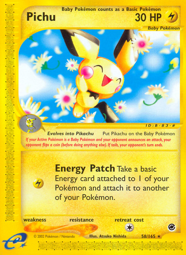 Pichu (58/165) [Expedition: Base Set] | Exor Games Dartmouth