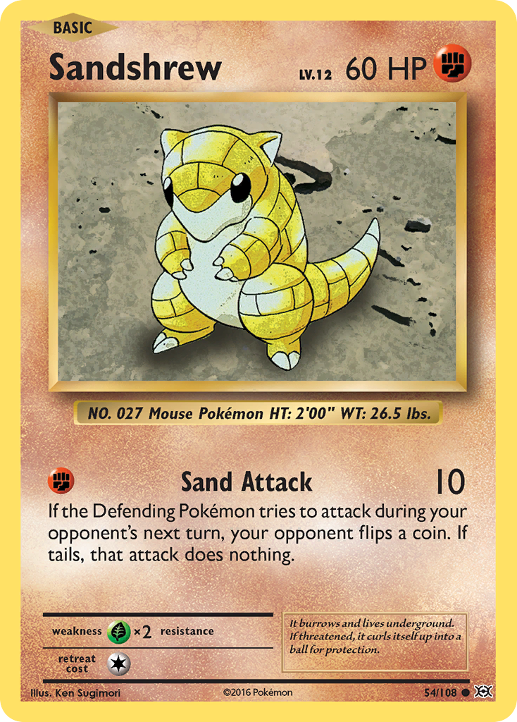 Sandshrew (54/108) [XY: Evolutions] | Exor Games Dartmouth