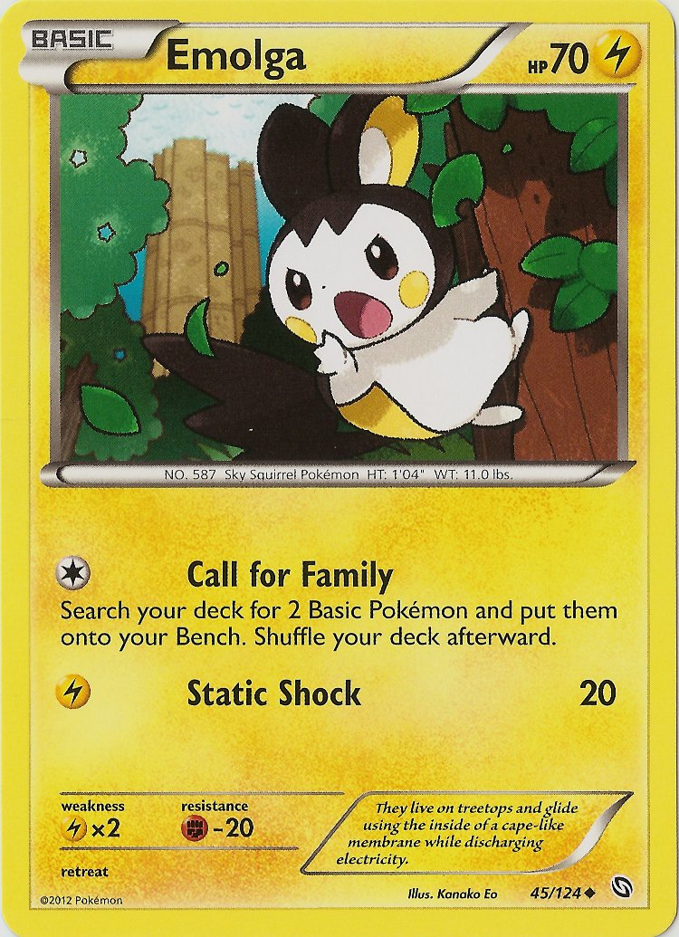 Emolga (45/124) [Black & White: Dragons Exalted] | Exor Games Dartmouth