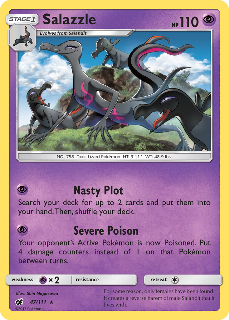 Salazzle (47/111) [Sun & Moon: Crimson Invasion] | Exor Games Dartmouth