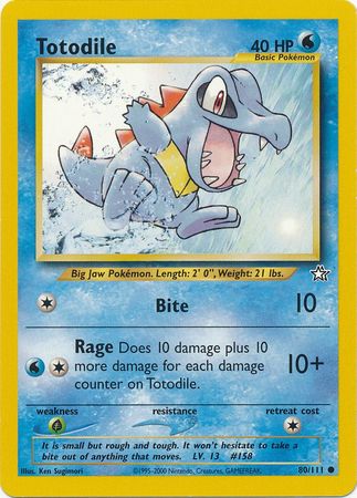 Totodile (80/111) [Neo Genesis Unlimited] | Exor Games Dartmouth