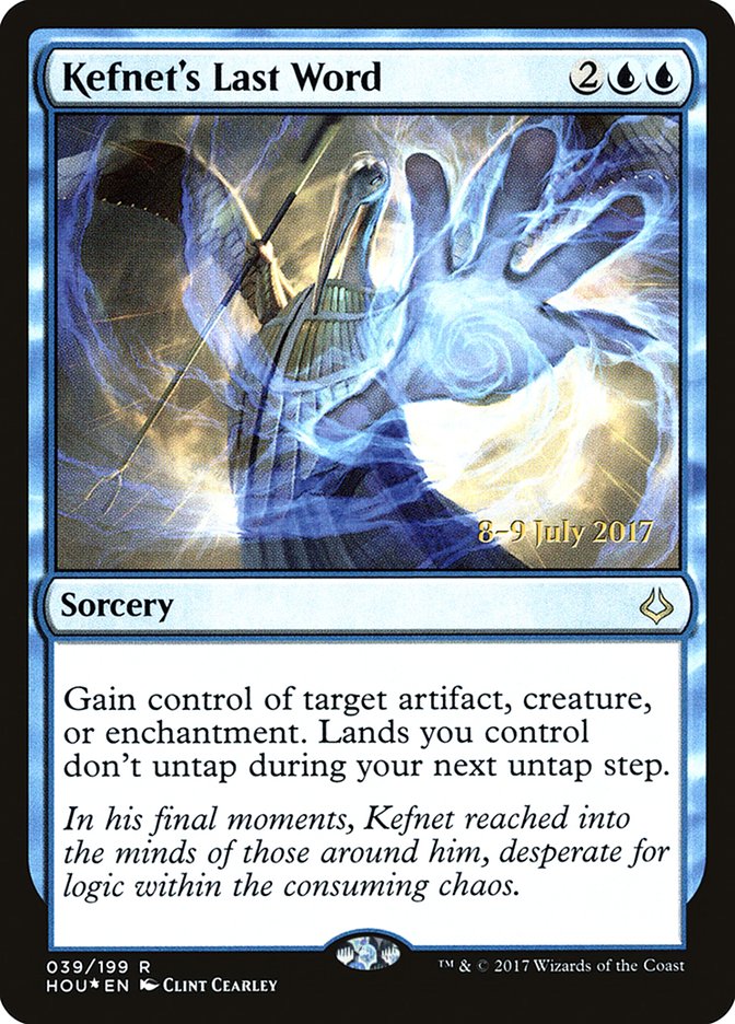 Kefnet's Last Word  [Hour of Devastation Prerelease Promos] | Exor Games Dartmouth