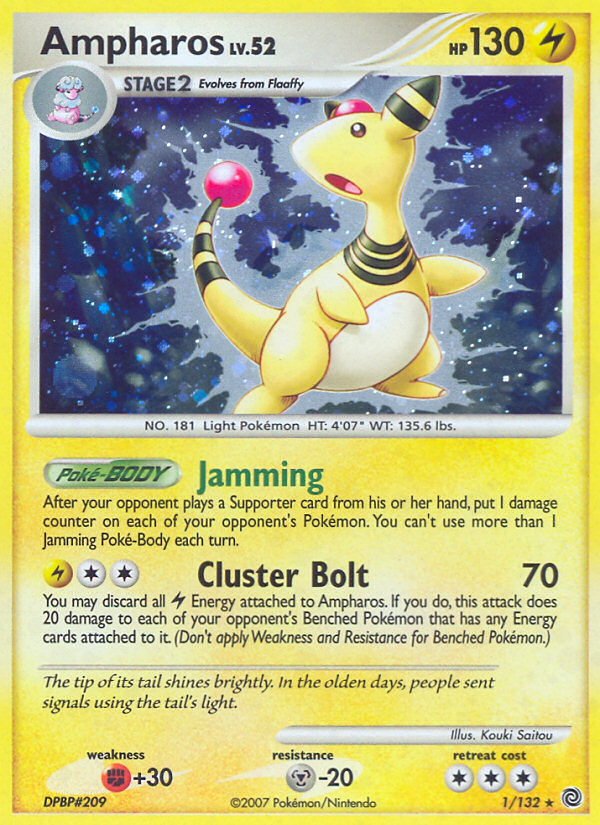 Ampharos (1/132) [Diamond & Pearl: Secret Wonders] | Exor Games Dartmouth