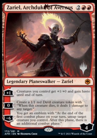 Zariel, Archduke of Avernus (Promo Pack) [Dungeons & Dragons: Adventures in the Forgotten Realms Promos] | Exor Games Dartmouth