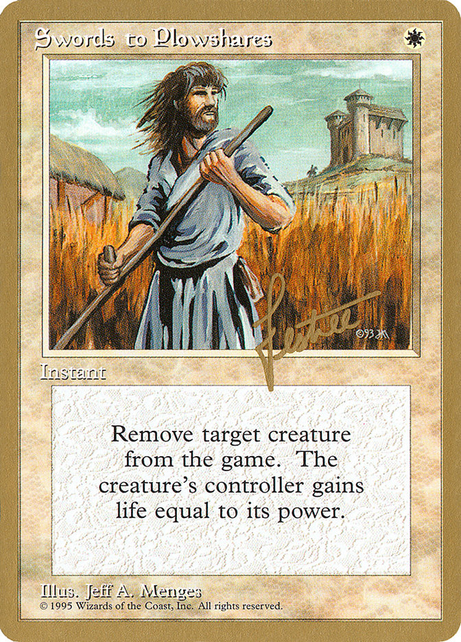 Swords to Plowshares (Bertrand Lestree) [Pro Tour Collector Set] | Exor Games Dartmouth