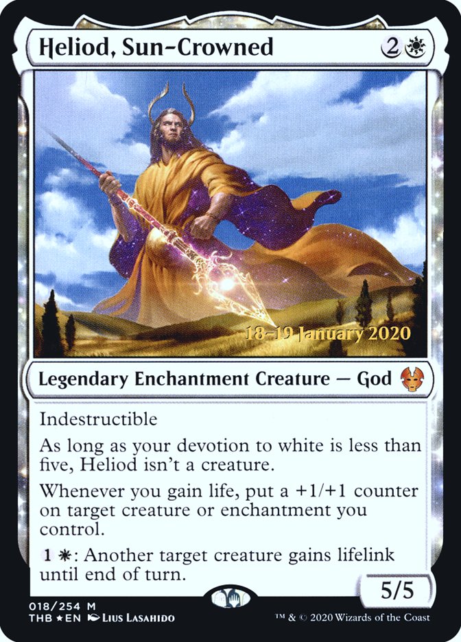 Heliod, Sun-Crowned [Theros Beyond Death Prerelease Promos] | Exor Games Dartmouth