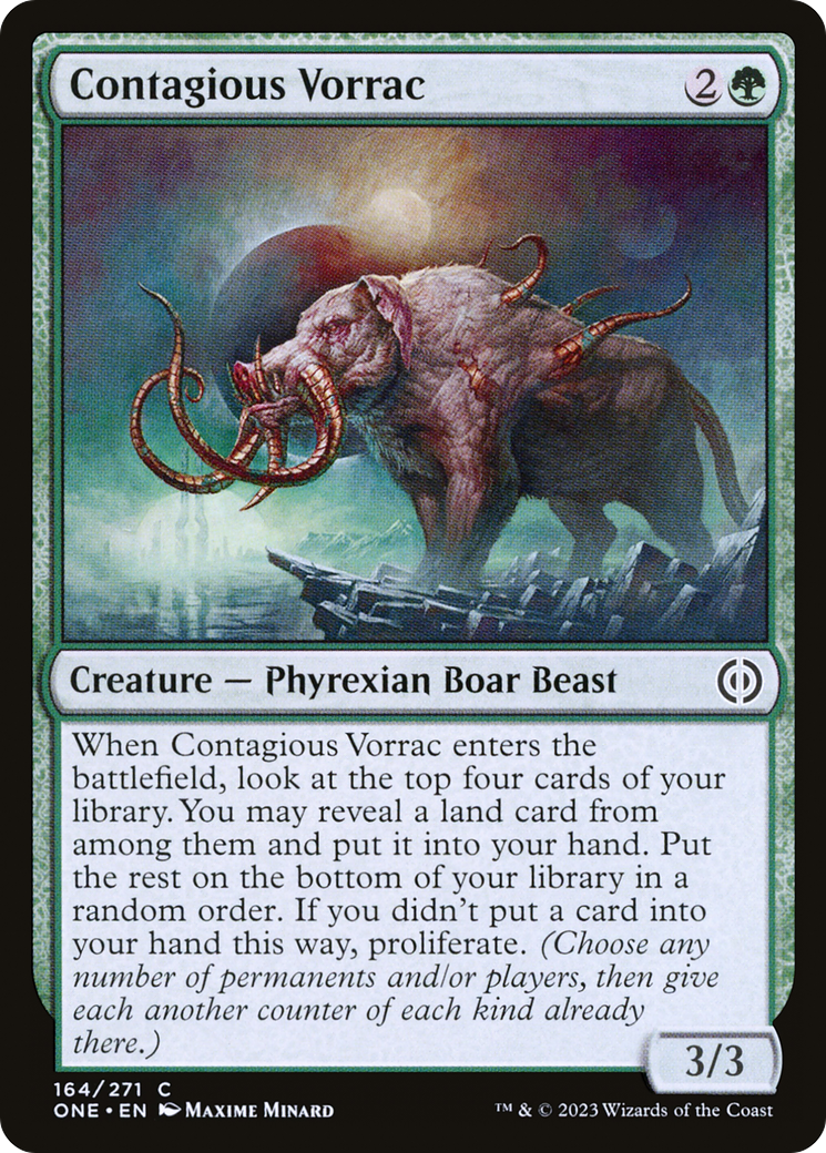Contagious Vorrac [Phyrexia: All Will Be One] | Exor Games Dartmouth