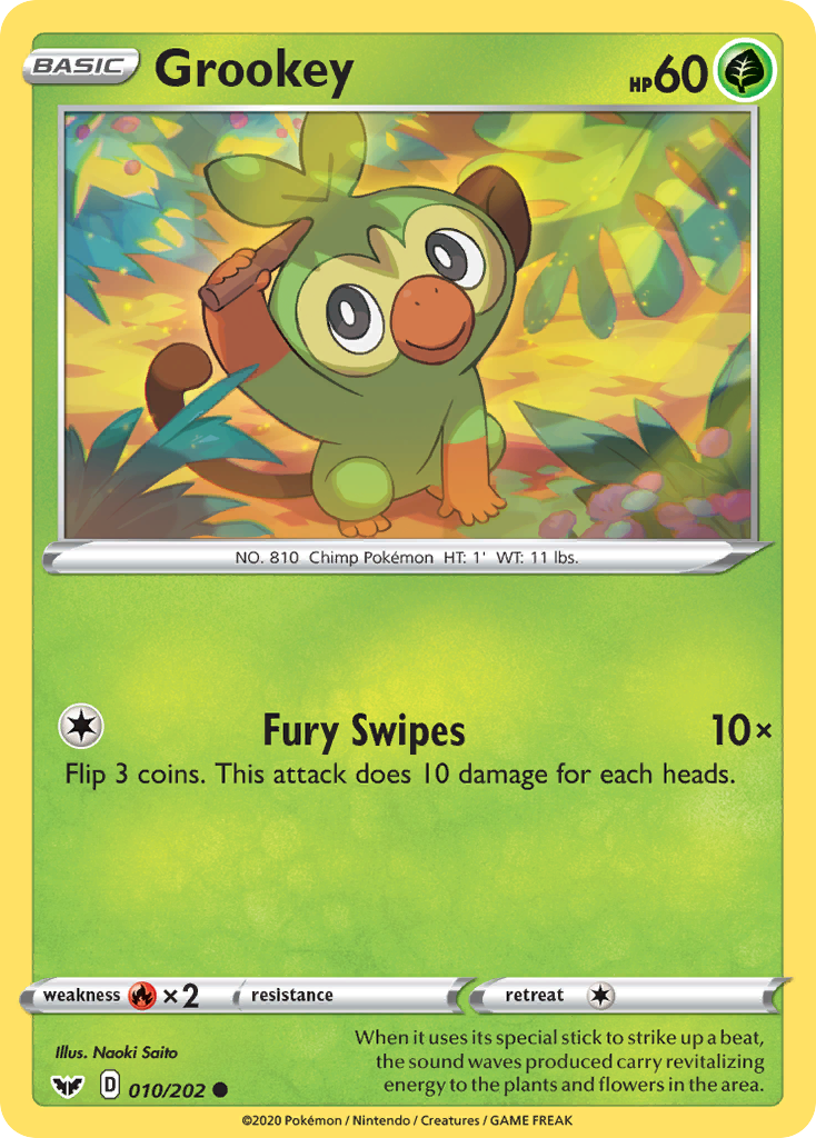 Grookey (010/202) [Sword & Shield: Base Set] | Exor Games Dartmouth