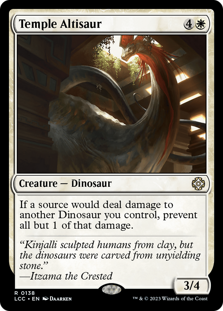 Temple Altisaur [The Lost Caverns of Ixalan Commander] | Exor Games Dartmouth