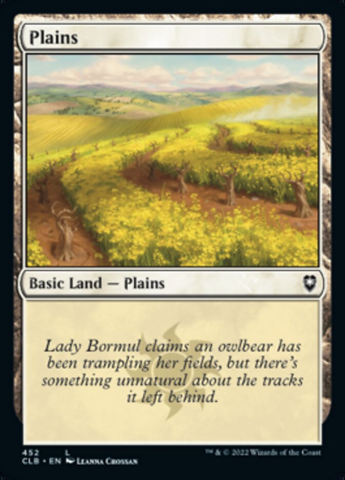 Plains (452) [Commander Legends: Battle for Baldur's Gate] | Exor Games Dartmouth